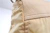 Authentic PRADA Nylon Tessuto Leather Shoulder Hand Bag Light Yellow 0439E