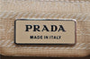 Authentic PRADA Nylon Tessuto Leather Shoulder Hand Bag Light Yellow 0439E