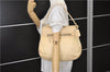 Authentic PRADA Nylon Tessuto Leather Shoulder Hand Bag Light Yellow 0439E