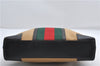 Authentic GUCCI Web Sherry Line Shoulder Bag Purse Canvas Leather Brown 0440E