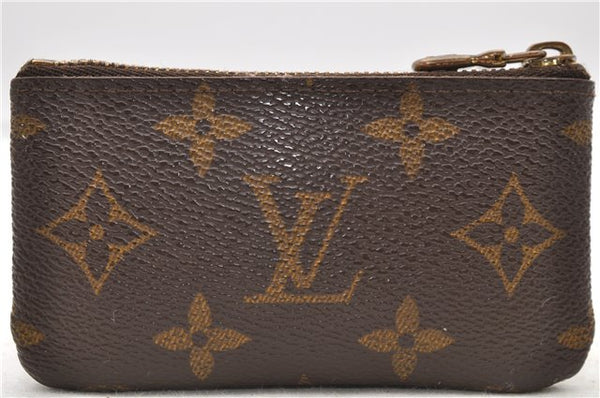 Authentic Louis Vuitton Monogram Pochette Cles Coin Case M62650 LV 0441D