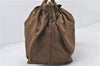 Authentic PRADA Nylon Tessuto Bow 2Way Shoulder Hand Bag Purse Brown Khaki 0442E