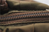 Authentic PRADA Nylon Tessuto Bow 2Way Shoulder Hand Bag Purse Brown Khaki 0442E