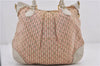 Auth Louis Vuitton Monogram Mini Lin Croisette Marina PM Hand Bag Pink LV 0444E