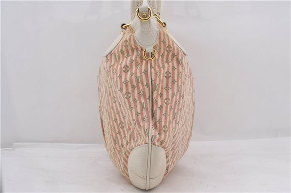 Auth Louis Vuitton Monogram Mini Lin Croisette Marina PM Hand Bag Pink LV 0444E