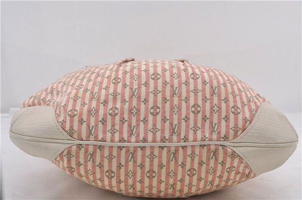 Auth Louis Vuitton Monogram Mini Lin Croisette Marina PM Hand Bag Pink LV 0444E