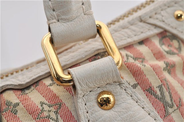 Auth Louis Vuitton Monogram Mini Lin Croisette Marina PM Hand Bag Pink LV 0444E