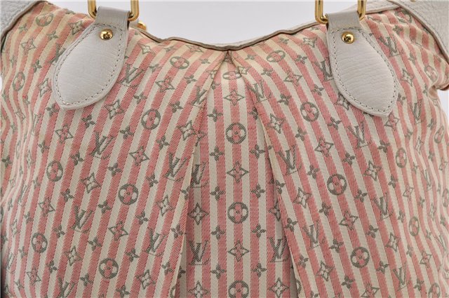 Auth Louis Vuitton Monogram Mini Lin Croisette Marina PM Hand Bag Pink LV 0444E