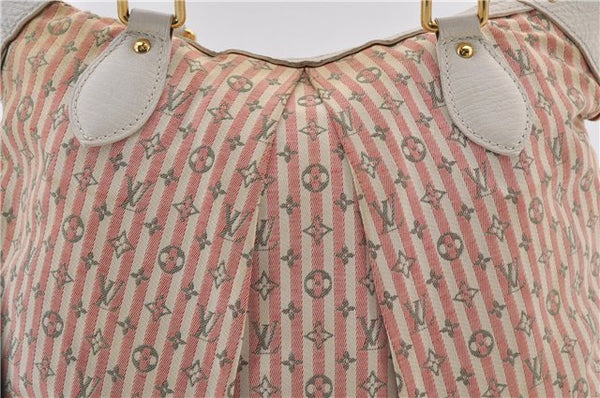 Auth Louis Vuitton Monogram Mini Lin Croisette Marina PM Hand Bag Pink LV 0444E