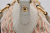 Auth Louis Vuitton Monogram Mini Lin Croisette Marina PM Hand Bag Pink LV 0444E