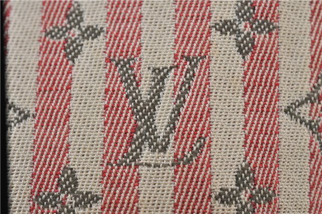 Auth Louis Vuitton Monogram Mini Lin Croisette Marina PM Hand Bag Pink LV 0444E