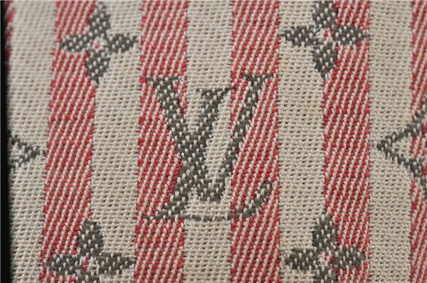 Auth Louis Vuitton Monogram Mini Lin Croisette Marina PM Hand Bag Pink LV 0444E