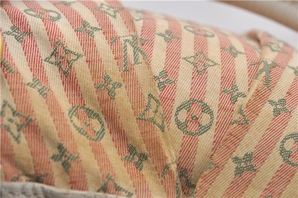 Auth Louis Vuitton Monogram Mini Lin Croisette Marina PM Hand Bag Pink LV 0444E