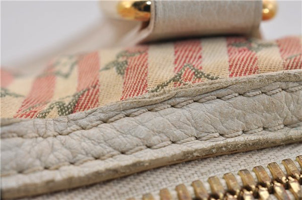 Auth Louis Vuitton Monogram Mini Lin Croisette Marina PM Hand Bag Pink LV 0444E