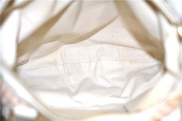 Auth Louis Vuitton Monogram Mini Lin Croisette Marina PM Hand Bag Pink LV 0444E