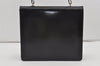 Authentic GUCCI Vintage Horsebit Shoulder Hand Bag Purse Leather Black 0444I