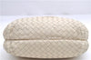 Authentic BOTTEGA VENETA Intrecciato Leather Shoulder Hand Bag Purse Ivory 0448E