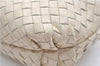 Authentic BOTTEGA VENETA Intrecciato Leather Shoulder Hand Bag Purse Ivory 0448E