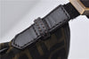 Authentic FENDI Vintage Zucca Shoulder Cross Body Bag Nylon Leather Brown 0449F