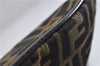 Authentic FENDI Vintage Zucca Shoulder Cross Body Bag Nylon Leather Brown 0449F