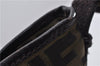 Authentic FENDI Vintage Zucca Shoulder Cross Body Bag Nylon Leather Brown 0449F