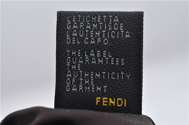 Authentic FENDI Vintage Zucca Shoulder Cross Body Bag Nylon Leather Brown 0449F