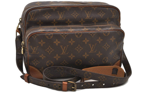 Authentic Louis Vuitton Monogram Nile Shoulder Cross Body Bag M45244 LV 0453D