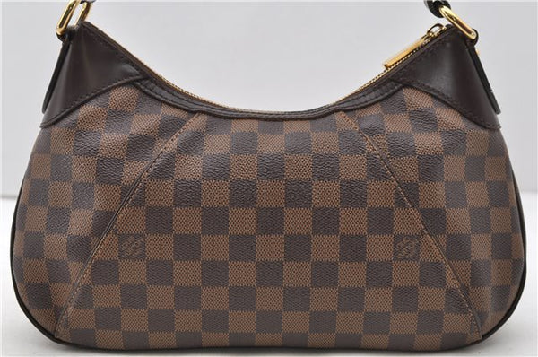 Authentic Louis Vuitton Damier Canvas Thames PM Shoulder Bag N48180 LV 0454D