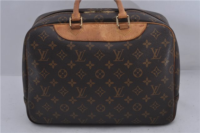 Authentic Louis Vuitton Monogram Deauville Hand Bag M47270 LV 0455D