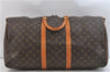 Auth Louis Vuitton Monogram Keepall Bandouliere 55 Boston Bag M41414 LV 0456D