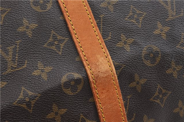 Auth Louis Vuitton Monogram Keepall Bandouliere 55 Boston Bag M41414 LV 0456D