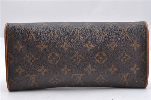 Authentic Louis Vuitton Monogram Pochette Twin GM Shoulder Bag M51852 LV 0457D