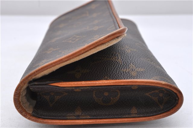 Authentic Louis Vuitton Monogram Pochette Twin GM Shoulder Bag M51852 LV 0457D