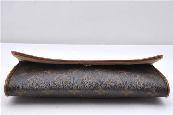 Authentic Louis Vuitton Monogram Pochette Twin GM Shoulder Bag M51852 LV 0457D