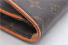 Authentic Louis Vuitton Monogram Pochette Twin GM Shoulder Bag M51852 LV 0457D