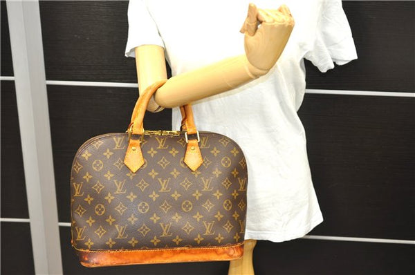 Authentic Louis Vuitton Monogram Alma Hand Bag Purse M51130 LV 0462D