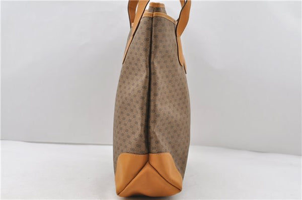 Authentic GUCCI Micro GG PVC Leather Shoulder Tote Bag 0172 Brown Junk 0463D