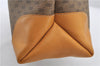 Authentic GUCCI Micro GG PVC Leather Shoulder Tote Bag 0172 Brown Junk 0463D