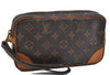 Authentic Louis Vuitton Monogram Marly Dragonne PM M51827 Clutch Hand Bag 0463F
