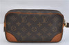 Authentic Louis Vuitton Monogram Marly Dragonne PM M51827 Clutch Hand Bag 0463F