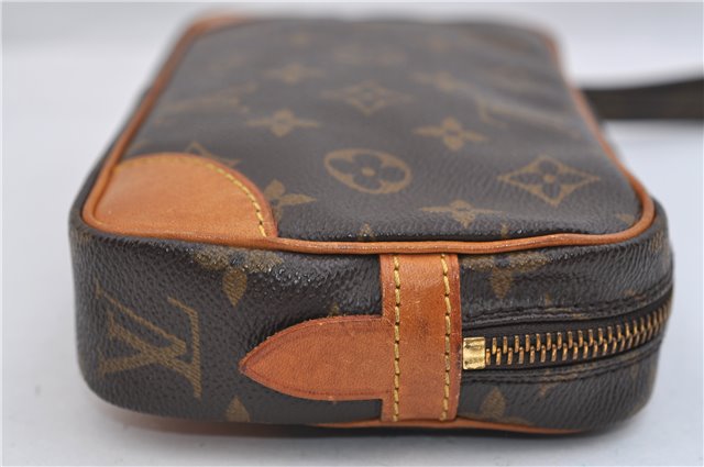 Authentic Louis Vuitton Monogram Marly Dragonne PM M51827 Clutch Hand Bag 0463F