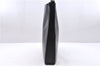 Authentic PRADA Leather Shoulder Hand Bag Black 0465E