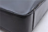 Authentic PRADA Leather Shoulder Hand Bag Black 0465E