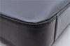 Authentic PRADA Leather Shoulder Hand Bag Black 0465E