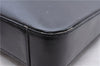 Authentic PRADA Leather Shoulder Hand Bag Black 0465E