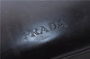 Authentic PRADA Leather Shoulder Hand Bag Black 0465E