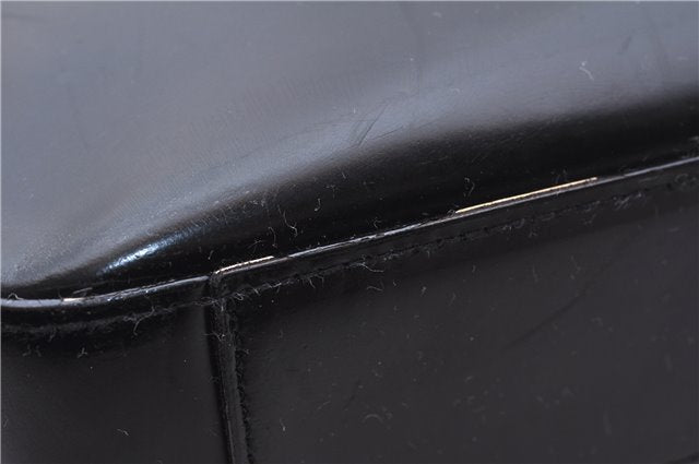 Authentic PRADA Leather Shoulder Hand Bag Black 0465E