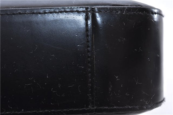 Authentic PRADA Leather Shoulder Hand Bag Black 0465E