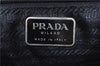 Authentic PRADA Leather Shoulder Hand Bag Black 0465E