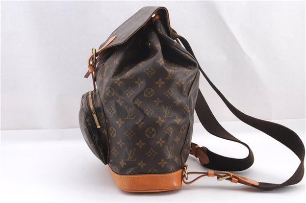 Authentic Louis Vuitton Monogram Montsouris GM Backpack M51135 LV 0466F